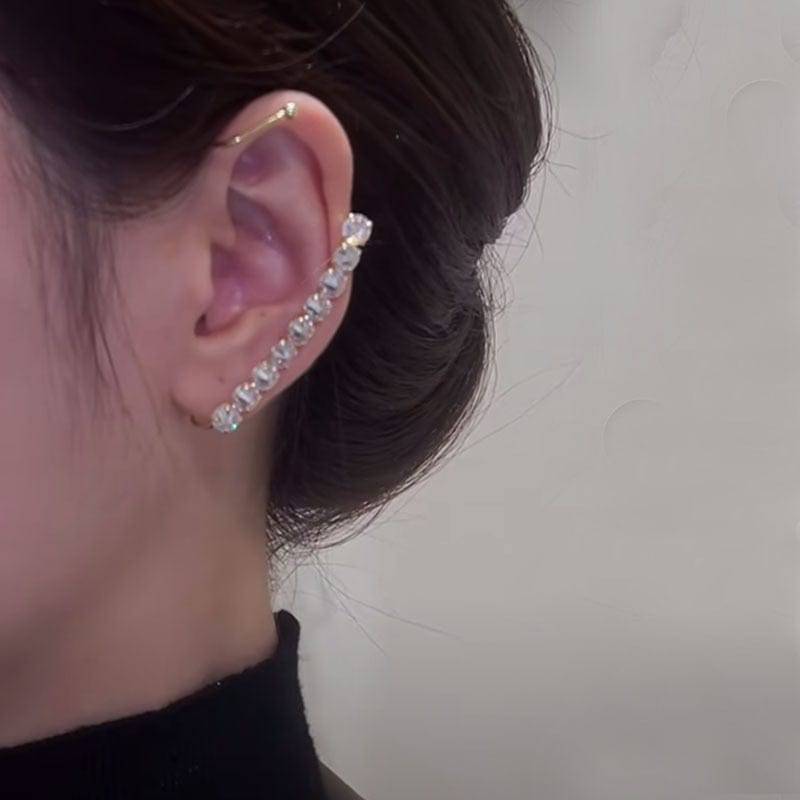 The Victoria Round Row Cuff Earrings